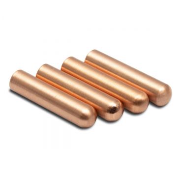 Metal aglets rose gold bullet