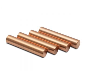 Metal aglets rose gold cylinder