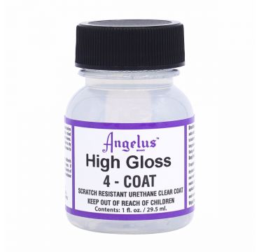 Angelus High Gloss 4-Coat, sigillante per la protezione di pelle, plastica, legno, alta brillantezza 29,5 ml