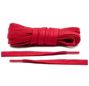  Laces waxed red flat