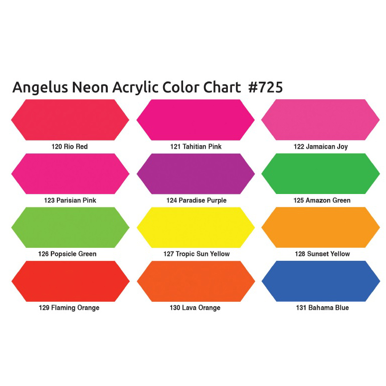 Angelus Neon Farbkarte